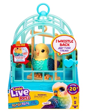Mascota virtual My Really Real Talking Bird Toy & Cage Little Live Pets
