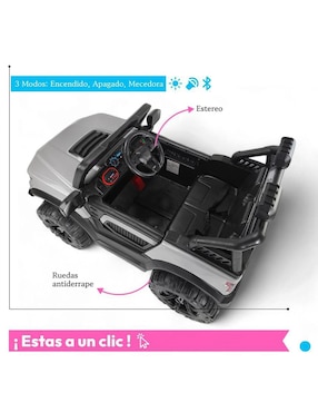 Automóvil montable con control remoto The Baby Shop infantil recargable
