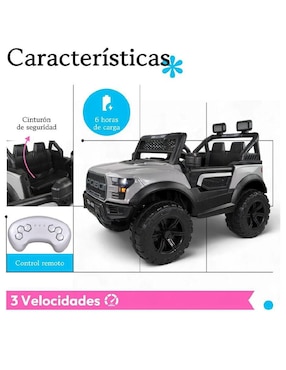 Automóvil montable con control remoto The Baby Shop infantil recargable