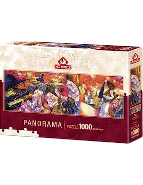 Rompecabezas artistas modernos Los Colores del Jazz Panorama Art Puzzle 1000 piezas