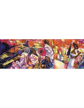 Rompecabezas artistas modernos Los Colores del Jazz Panorama Art Puzzle 1000 piezas