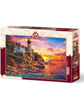 Rompecabezas Paisaje la hermosa puesta de sol art puzzle 2000 piezas