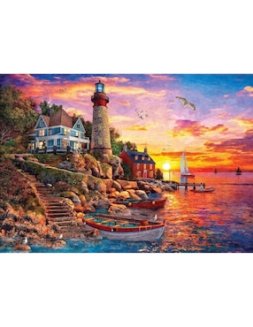 Rompecabezas Paisaje la hermosa puesta de sol art puzzle 2000 piezas