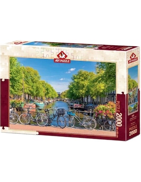 Rompecabezas Bicicletas en Amsterdam art puzzle 2000 piezas
