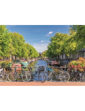 Rompecabezas Bicicletas en Amsterdam art puzzle 2000 piezas