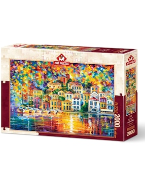 Rompecabezas Atardecer en el puerto de ensueño art puzzle 2000 piezas