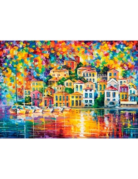 Rompecabezas Atardecer en el puerto de ensueño art puzzle 2000 piezas