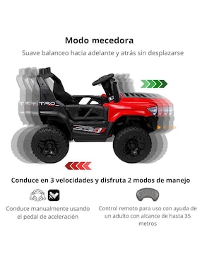 Automóvil montable con control remoto the baby shop de recargable