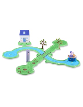 Pista de Peppa Pig del barco del abuelo Bandai