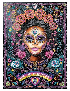Rompecabezas coleccionable metalizado Barbie catrina Novelty 500 piezas