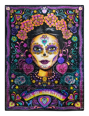 Rompecabezas coleccionable metalizado Barbie catrina Novelty 500 piezas
