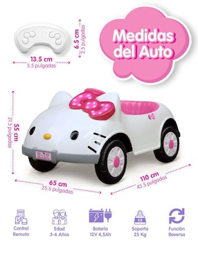 Automóvil montable con control remoto Kids House de batería