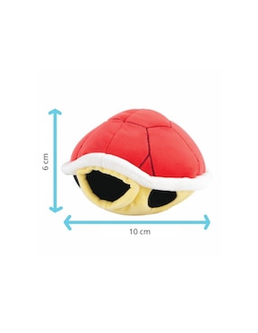 Peluche de Red Shell Mario Bros Mario Bros de 6 cm