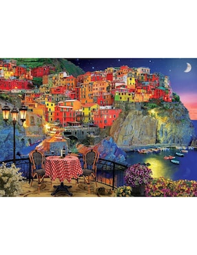 Rompecabezas Romance en Cinque Terre, Italia Art Puzzle 1500 piezas
