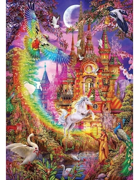 Rompecabezas castillo arco iris Art Puzzle 500 piezas
