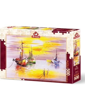 Rompecabezas barcos atardecer Art Puzzle 500 piezas