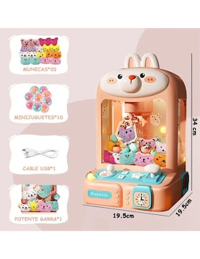 Mini máquina de garras conejo para niños Belug