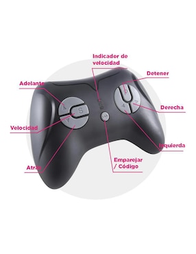 Camión montable con control remoto Vanlig Force Max con volteo luz y sonido de batería