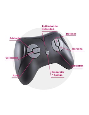 Camión montable con control remoto Vanlig guardia escarlata, luz y sonido de batería