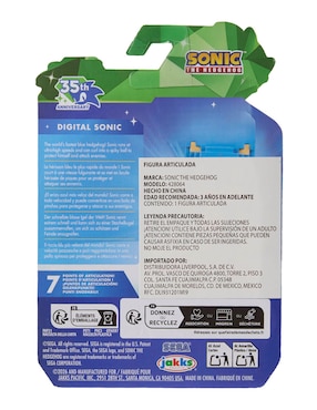 Figura de colección articulada Sonic The Hedgehog aniversario Sonic The Hedgehog