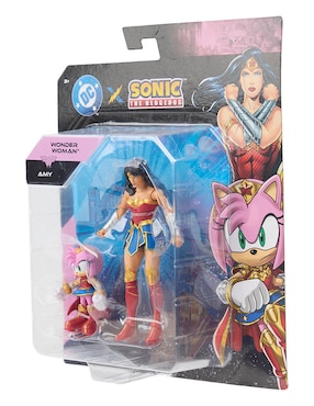 Set figuras acción articulada DC Amy - Wonder Woman Sonic The Hedgehog