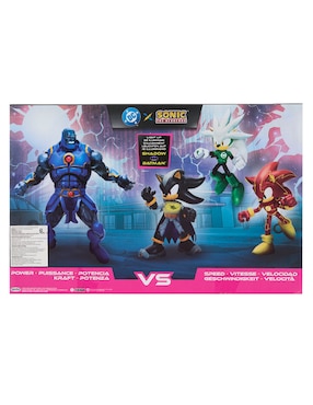 Set figuras acción articulada DC Power vs. Speed Sonic The Hedgehog