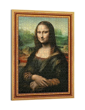 Rompecabezas Mona Lisa Leonardo Da Vinci con marco Trefl 500 piezas