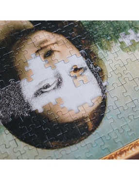 Rompecabezas Mona Lisa Leonardo Da Vinci con marco Trefl 500 piezas