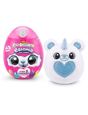 Peluche Rainbocorns Eggzania Baby Mania de 12 cm