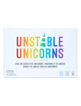 Juego de mesa estrategia Unstable Unicorns Novelty