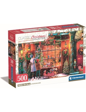 Rompecabezas Tienda de Juguetes de Navidad Clementoni 500 piezas