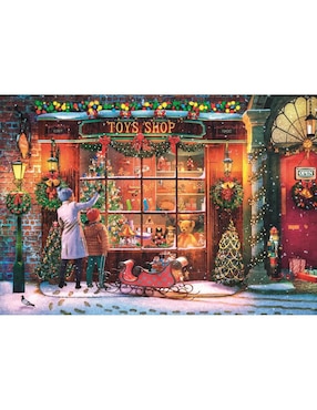 Rompecabezas Tienda de Juguetes de Navidad Clementoni 500 piezas