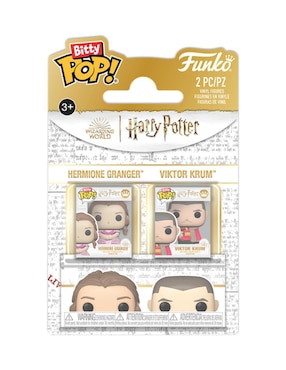 Funko Funko Bitty POP! Harry Potter Hermione Granger y Viktor Krum