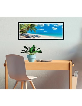 Rompecabezas paisaje de playa  swinging by the ocean (compact pro ecologia) Clementoni 1000 piezas