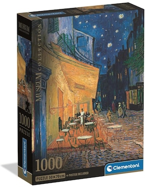 Rompecabezas Vincent Van Gogh Café Terraza (Compact Pro Ecología) Clementoni 1000 piezas
