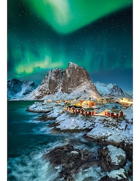 Rompecabezas Lofoten, Noruega Islas (Compact Pro Ecología) Clementoni 1000 piezas