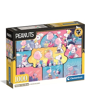 Rompecabezas Película Snoopy Peanuts Amigos (Compact Pro Ecología) Clementoni 1000 piezas