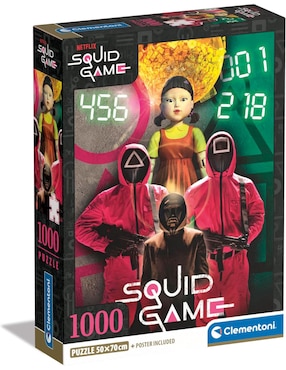 Rompecabezas Serie Squid Game Doll (Compact Pro Ecología) Clementoni 1000 piezas