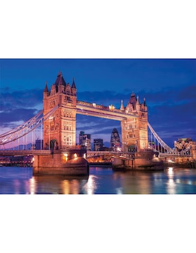 Rompecabezas Londres Tower Bridge (Compact Pro Ecología) Clementoni 1000 piezas