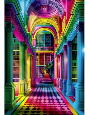 Rompecabezas Colorboom Collage Athenaeum (Compact Pro Ecología) Clementoni 1000 piezas