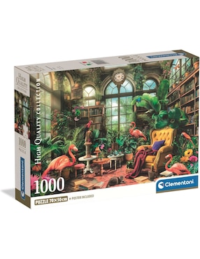 Rompecabezas La Mejor Librería Del Mundo Greenhouse Library (Compact Pro Ecología) Clementoni 1000 piezas