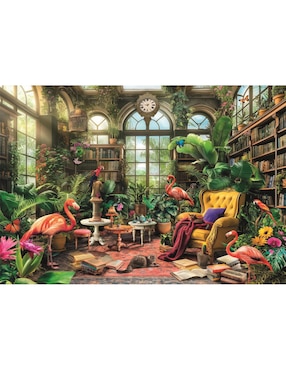 Rompecabezas La Mejor Librería Del Mundo Greenhouse Library (Compact Pro Ecología) Clementoni 1000 piezas