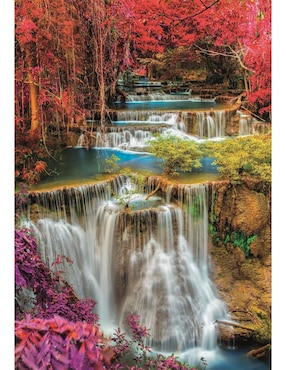 Rompecabezas Cascada Colourful Thai Falls (Compact Pro Ecología) Clementoni 1000 piezas