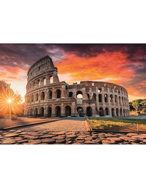 Rompecabezas Coliseo Al Atardecer Roman Sunset (Compact Pro Ecología) Clementoni 1000 piezas