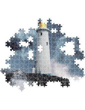 Rompecabezas Faro Rocoso Lighthouse In The Storm (Compact Pro Ecología) Clementoni 1000 piezas