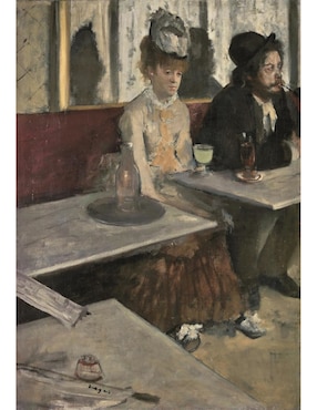 Rompecabezas Obras Maestras Dama En Un Café Degas Orsay (Compact Pro Ecología) Clementoni 1000 piezas
