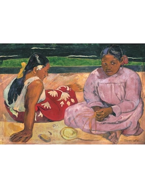 Rompecabezas Obras De Arte Mujeres De Tahiti En La Playa Gauguin (Compact Pro Ecología) Clementoni 1000 piezas