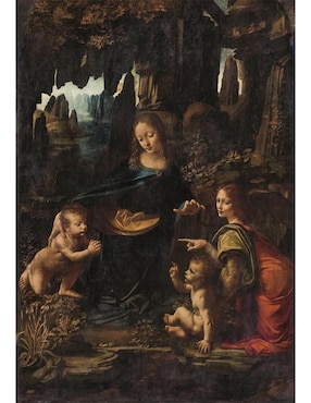 Rompecabezas Virgen De Las Rocas Leonardo Da Vinci Louvre (Compact Pro Ecología) Clementoni 1000 piezas