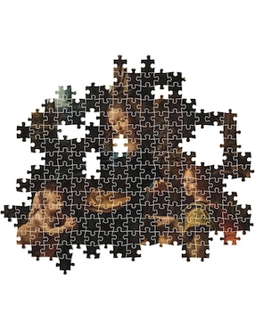 Rompecabezas Virgen De Las Rocas Leonardo Da Vinci Louvre (Compact Pro Ecología) Clementoni 1000 piezas