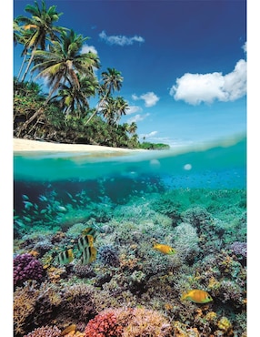 Rompecabezas Playa Soleada Summer Paradise (Compact Pro Ecología) Clementoni 1000 piezas